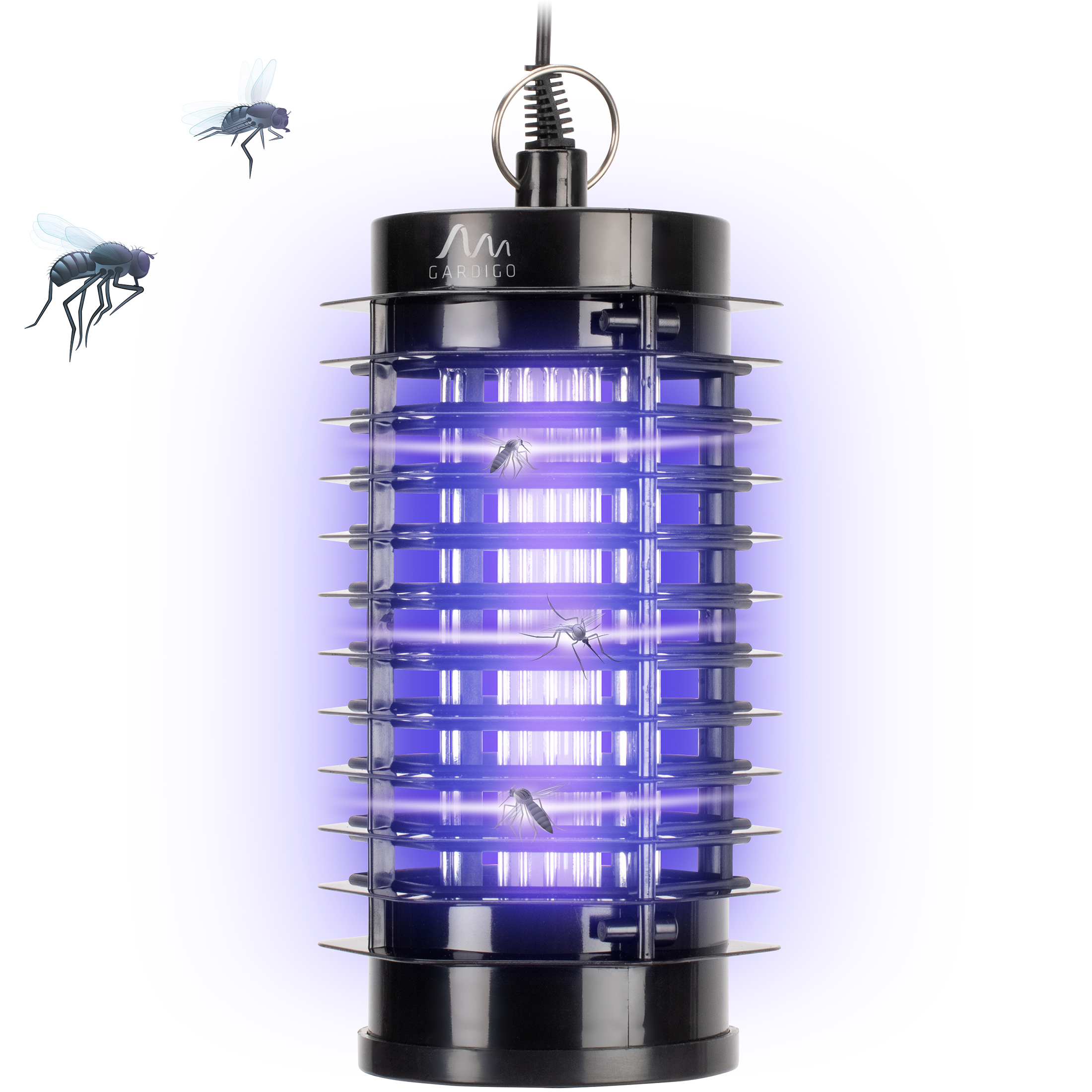 Fluginsekten-Vernichter 25m² – die kompakte Mückenlampe mit UV-Licht von GARDIGO