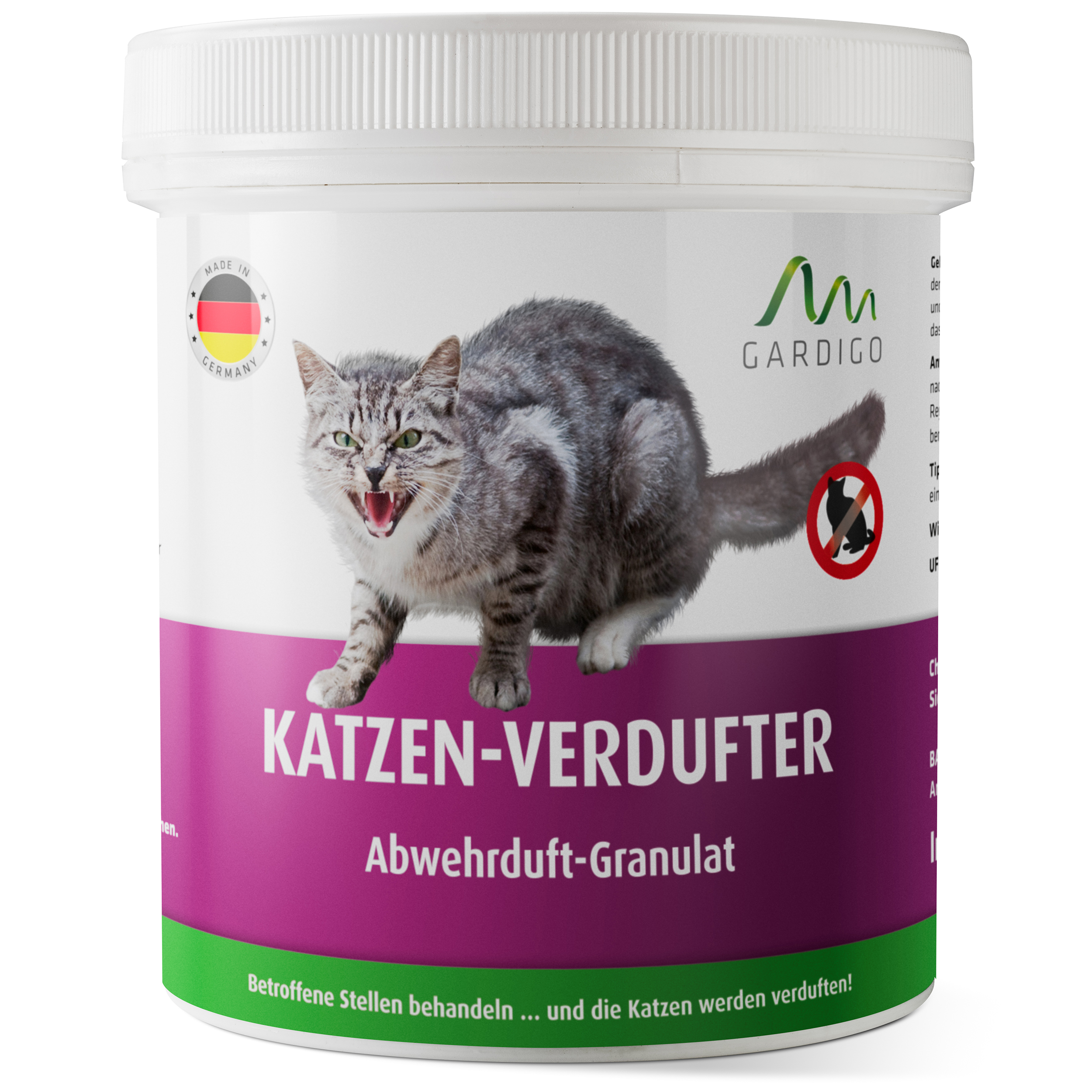 Katzen-Verdufter-Granulat von GARDIGO – Katzen vertreiben mit Duft
