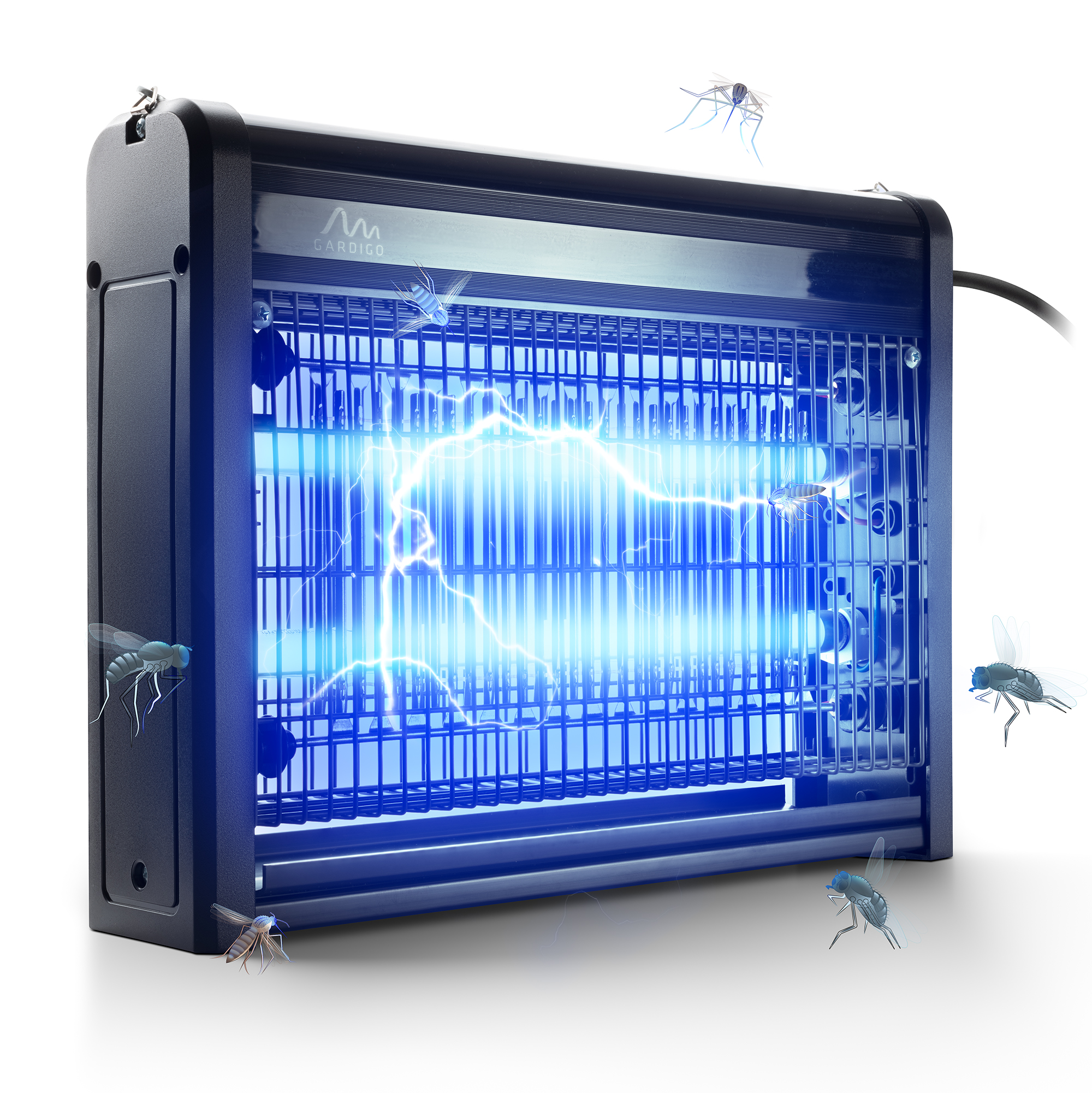 Lampe anti-insectes électrique UV | Haute tension | Jusqu’à 70 m²