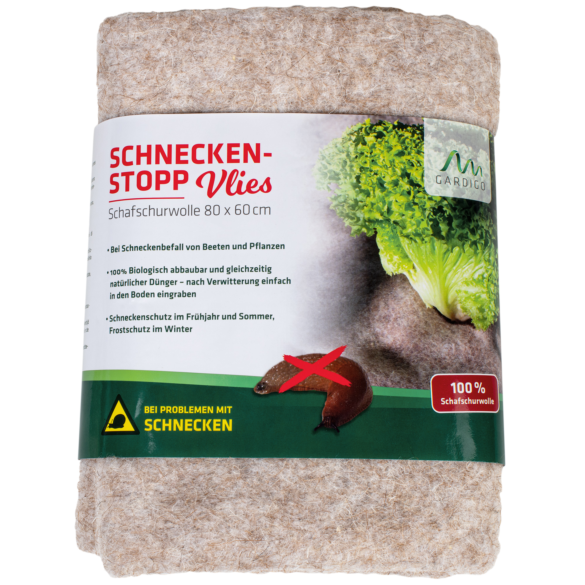 Schneckenabwehr-Vlies aus Wolle