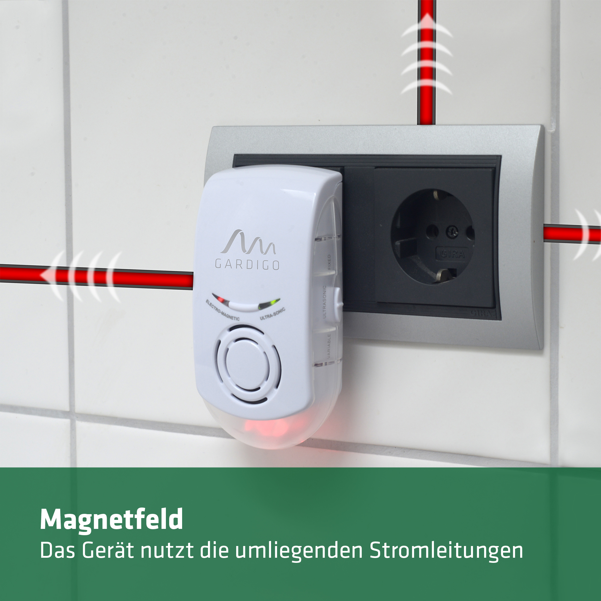 Das Gerät nurtzt die umliegenden Stromleitungen, um sein Magnetfeld zu verbreiten.