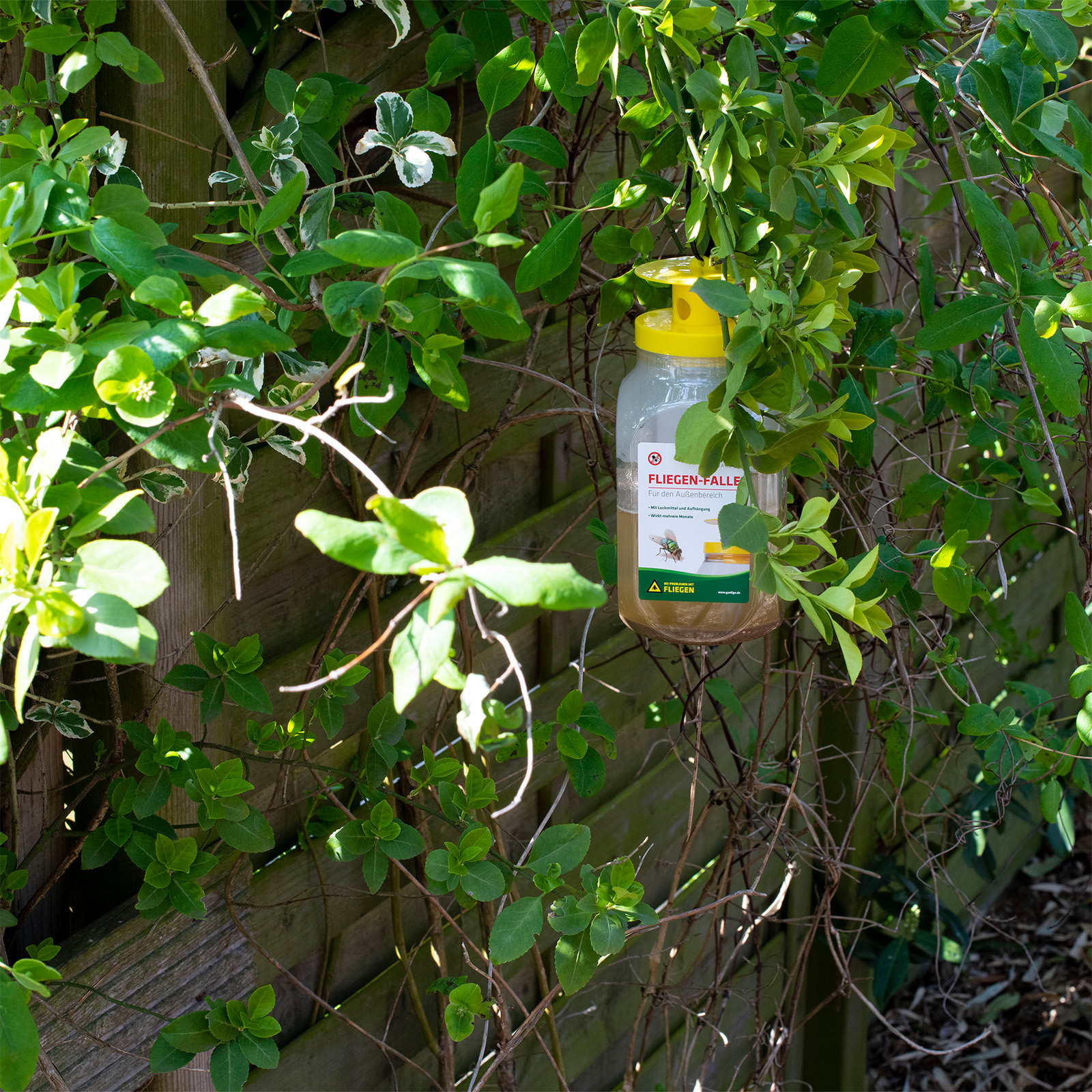 Nach einigen Monaten lässt die Lockwirkung nach und Sie können entweder die ganze Falle entsorgen oder das Lockmittel einfach nachkaufen.