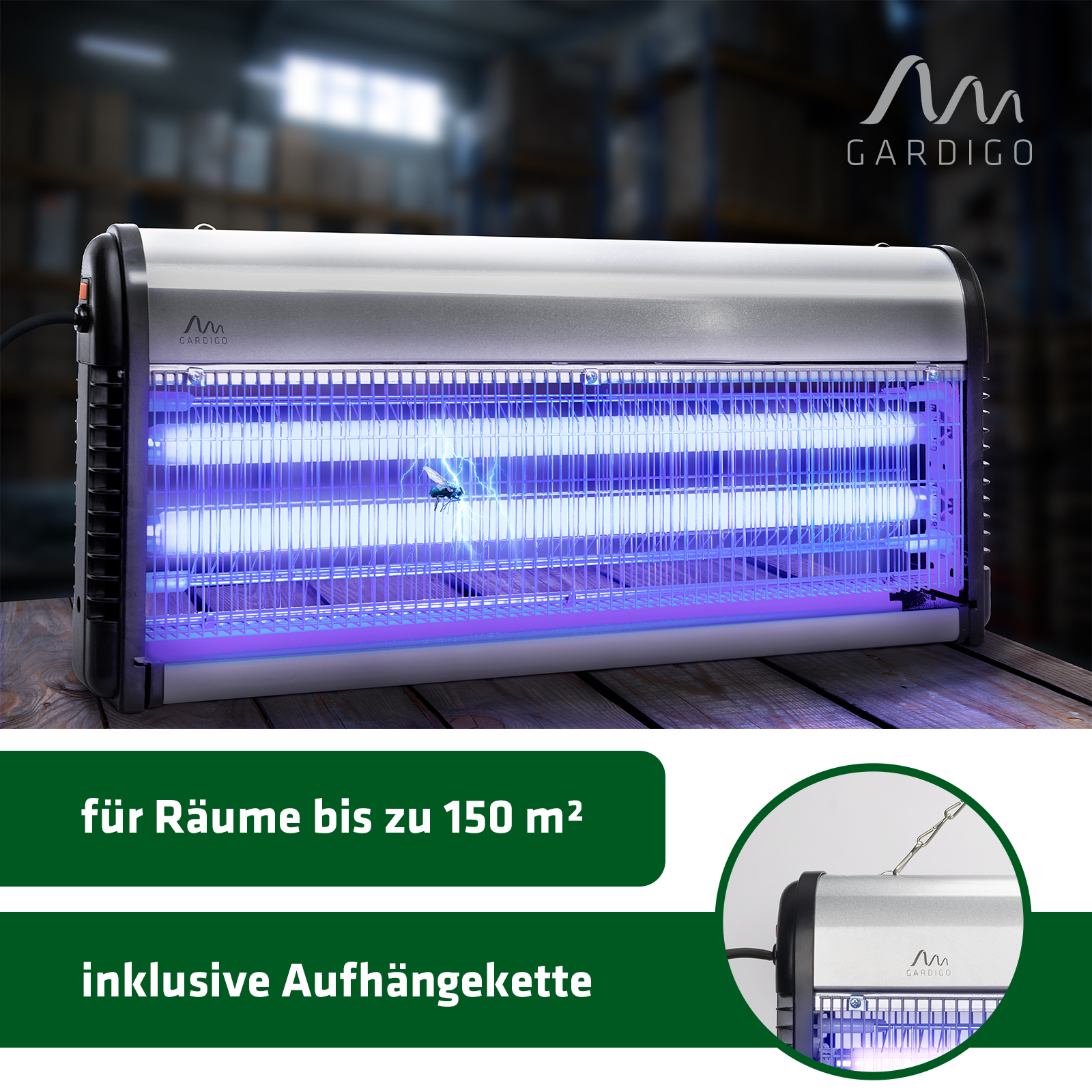 Unser größter Insektenvernichter für Räume bis zu 150 m²