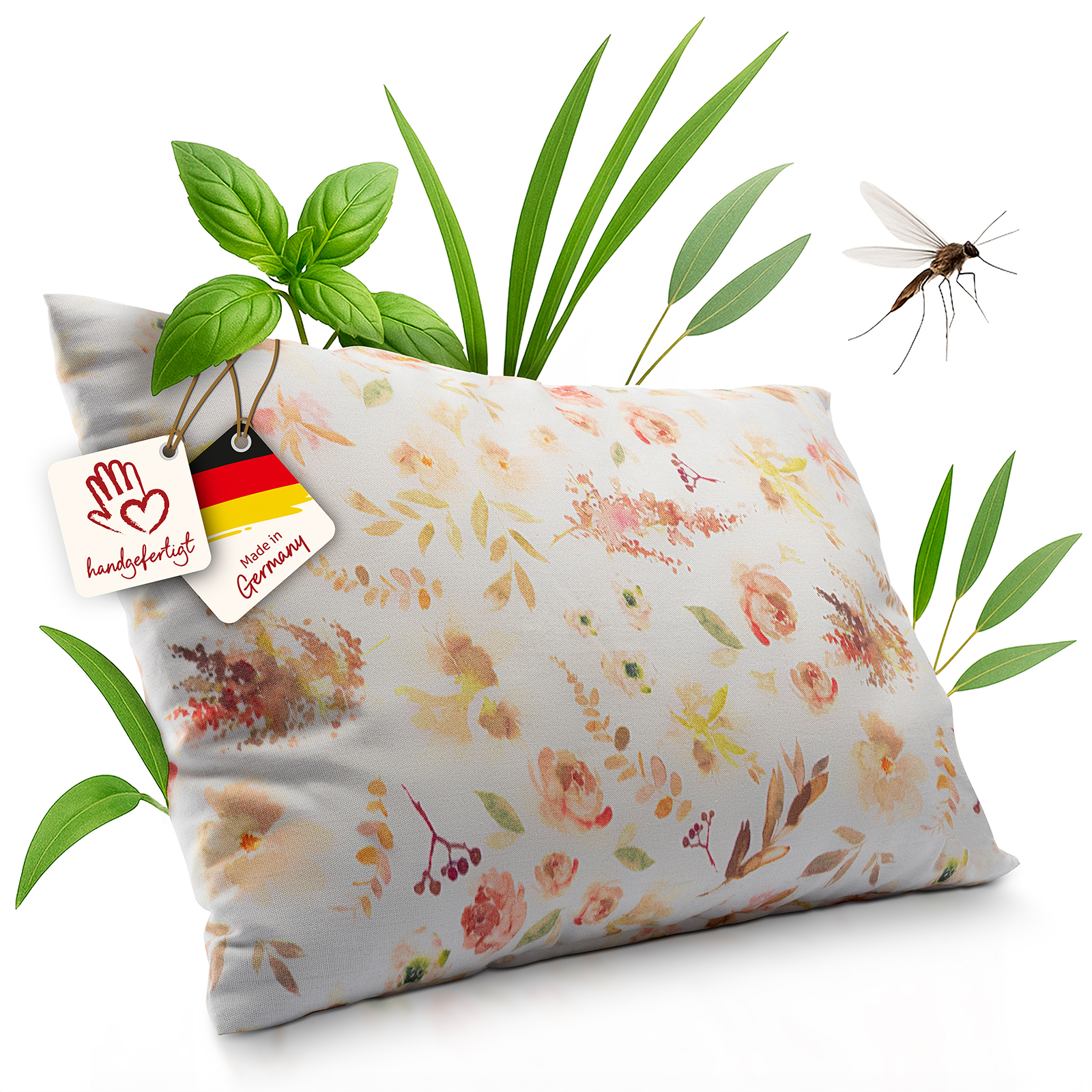 Coussin anti-moustique naturel – Fraîcheur d’herbes pour des nuits paisibles