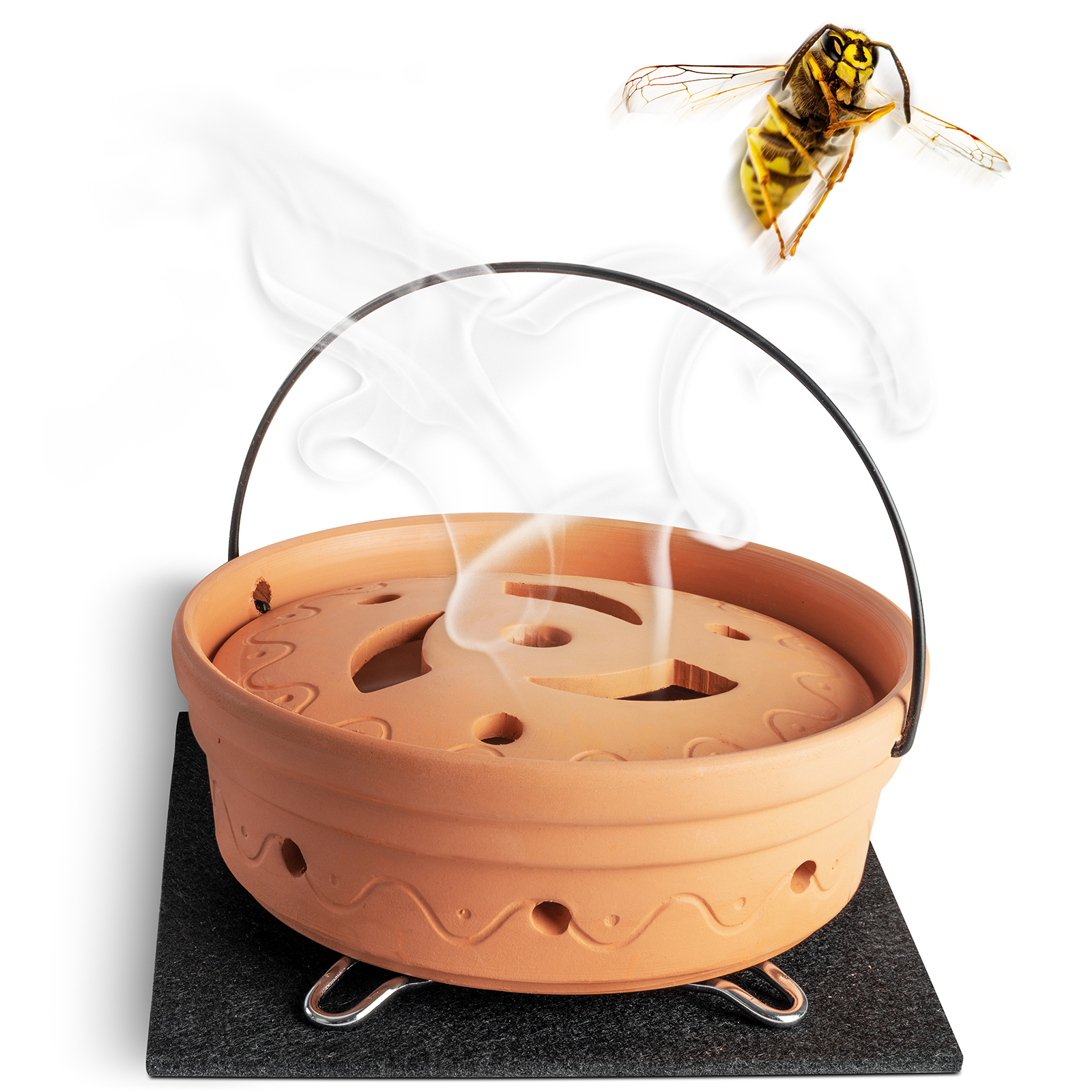 Diffuseur à Café Anti-Guêpes – Répulsif Naturel avec Couvercle à Fumée 
