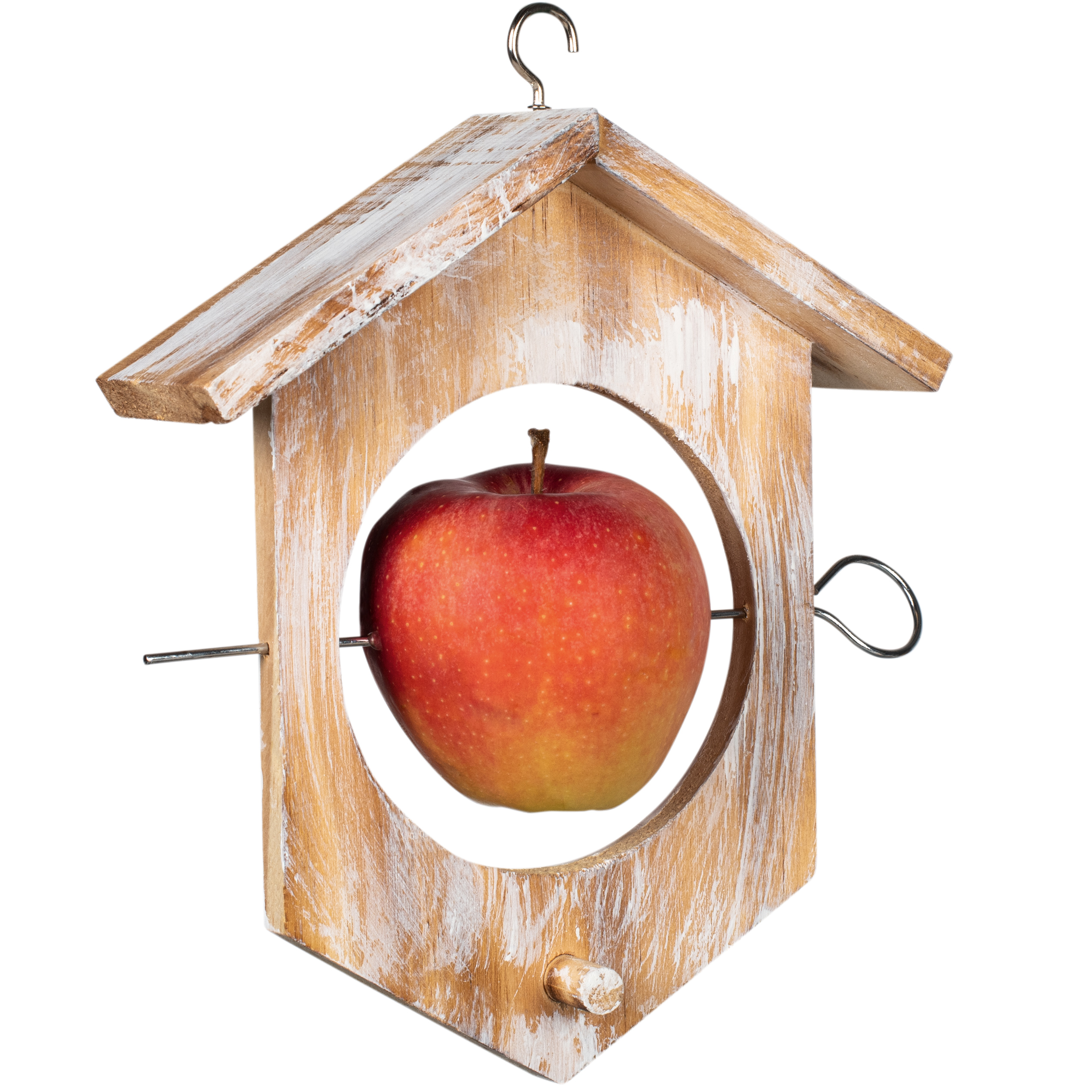 Apfel-Futterstation aus Holz