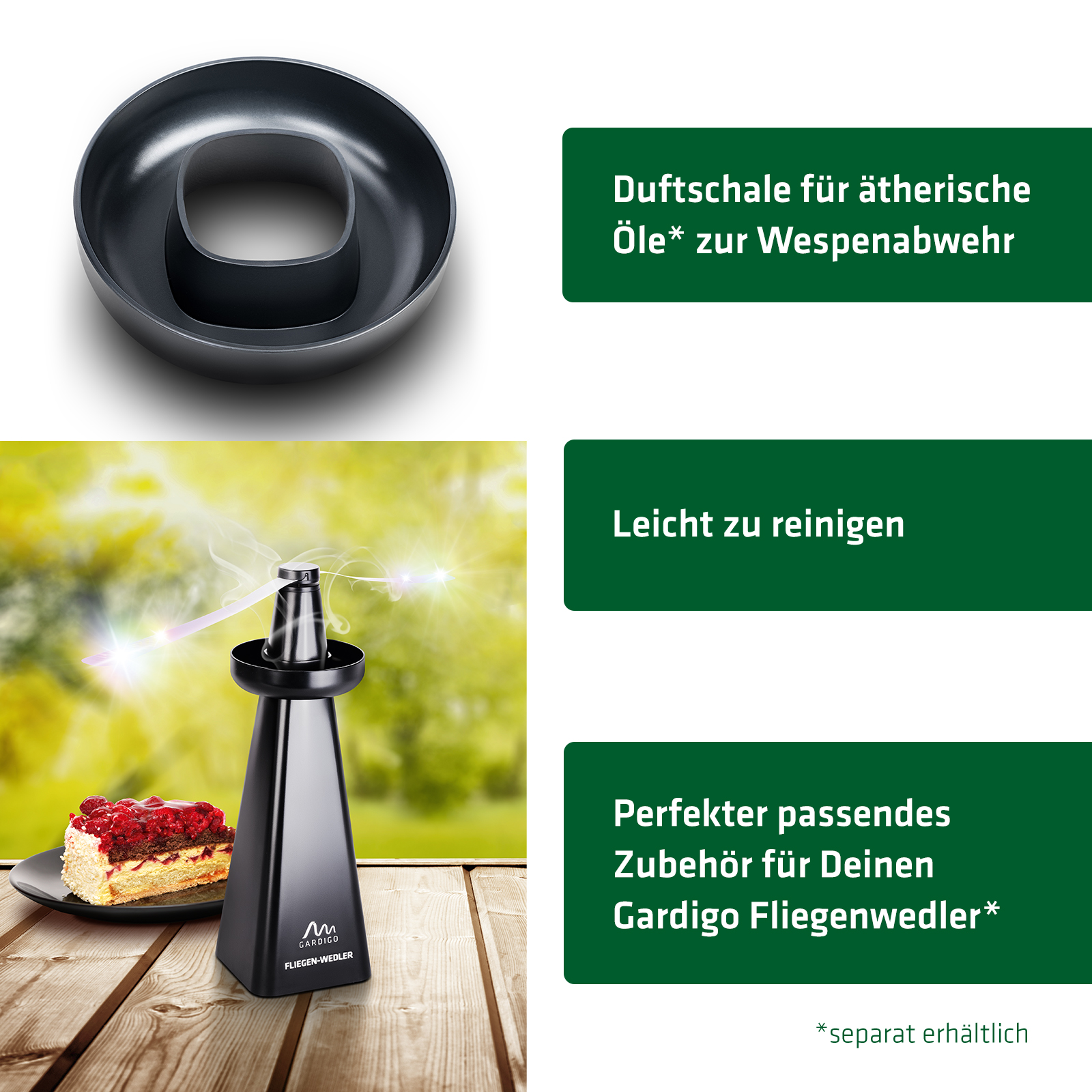Coupelle pour huiles essentielles anti-guêpes - Lot de 2