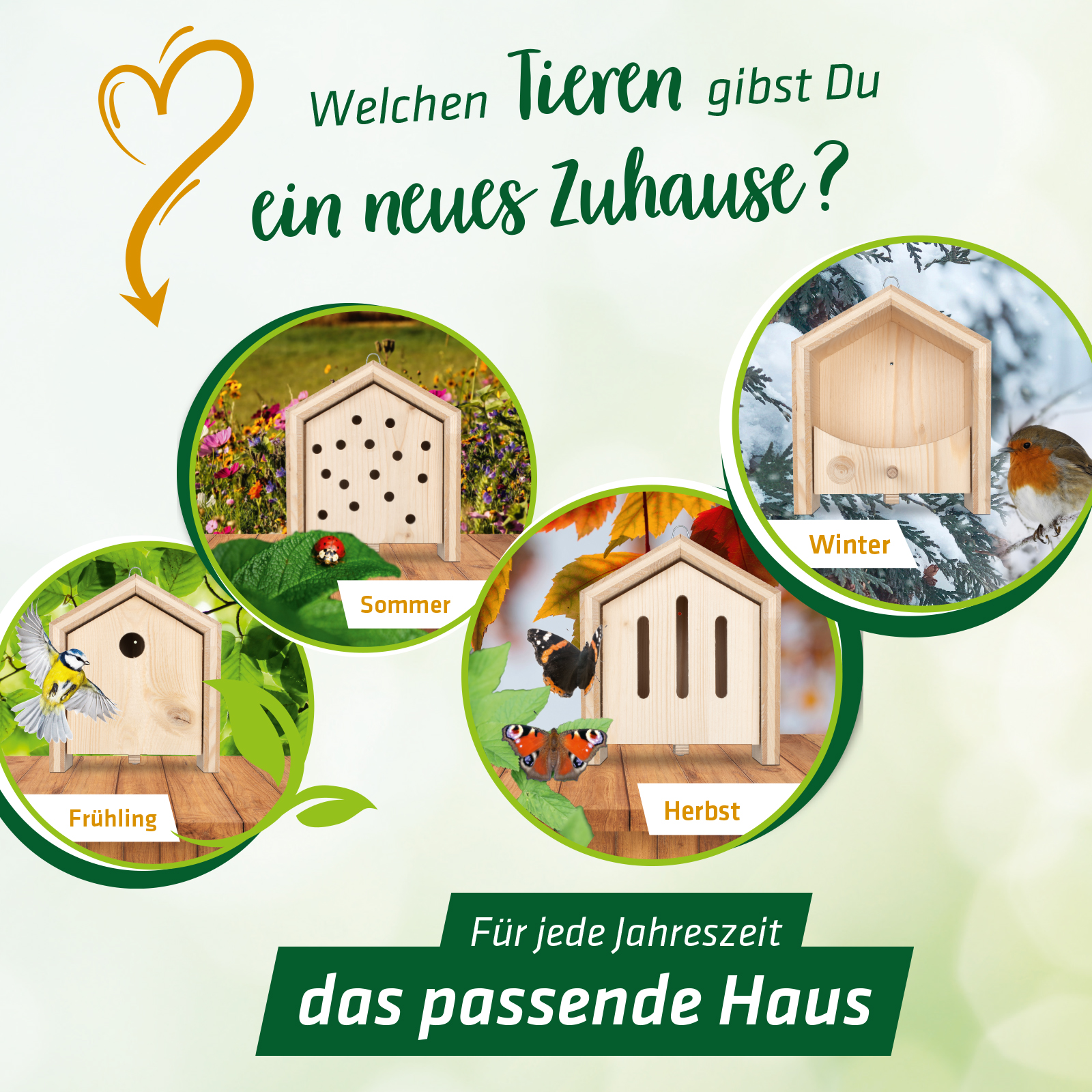 Das Set ist erweiterbar und bietet diverse weitere Möglichkeiten einem Tier zu jeder Jahreszeit das passende Haus zu geben.
